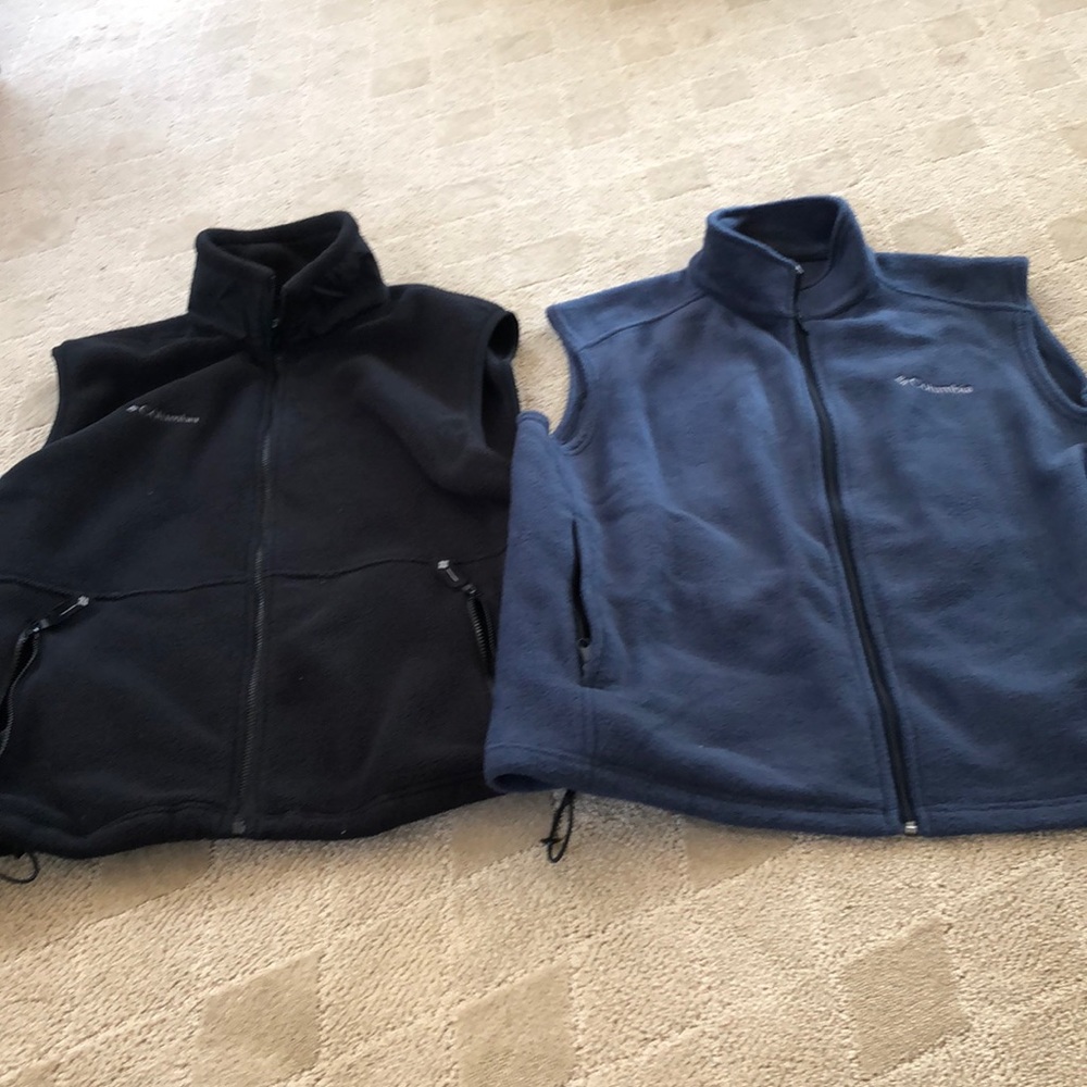 Bundle of Columbia Zip Up Vests